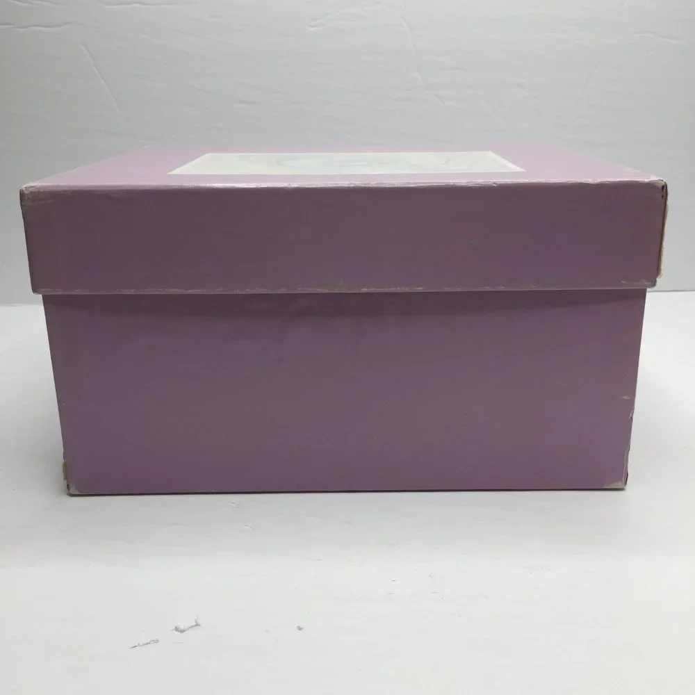 Vintage 1986 Current Inc Marble Check Storage Gift Box 9